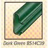 Dark Green PVC Slatwall Insert